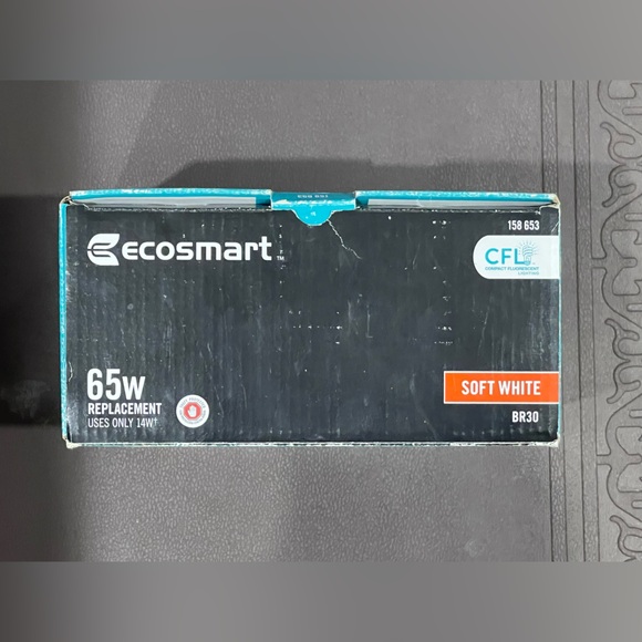 Ecosmart CFL - Compact Flourescent lighting Soft White BR30 2 Bulbs NWT - Picture 4 of 6
